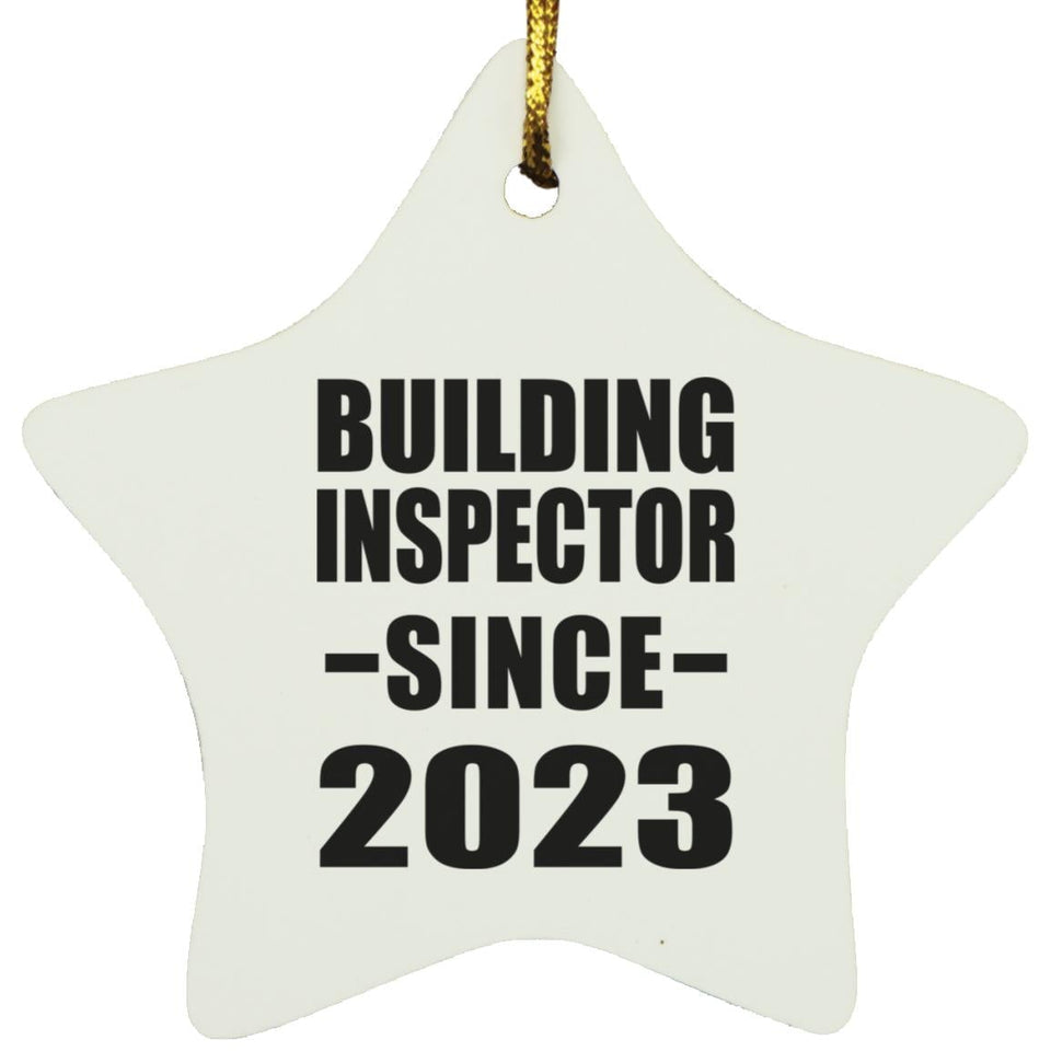 Building Inspector Since 2023 - Star Ornament