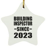 Building Inspector Since 2023 - Star Ornament