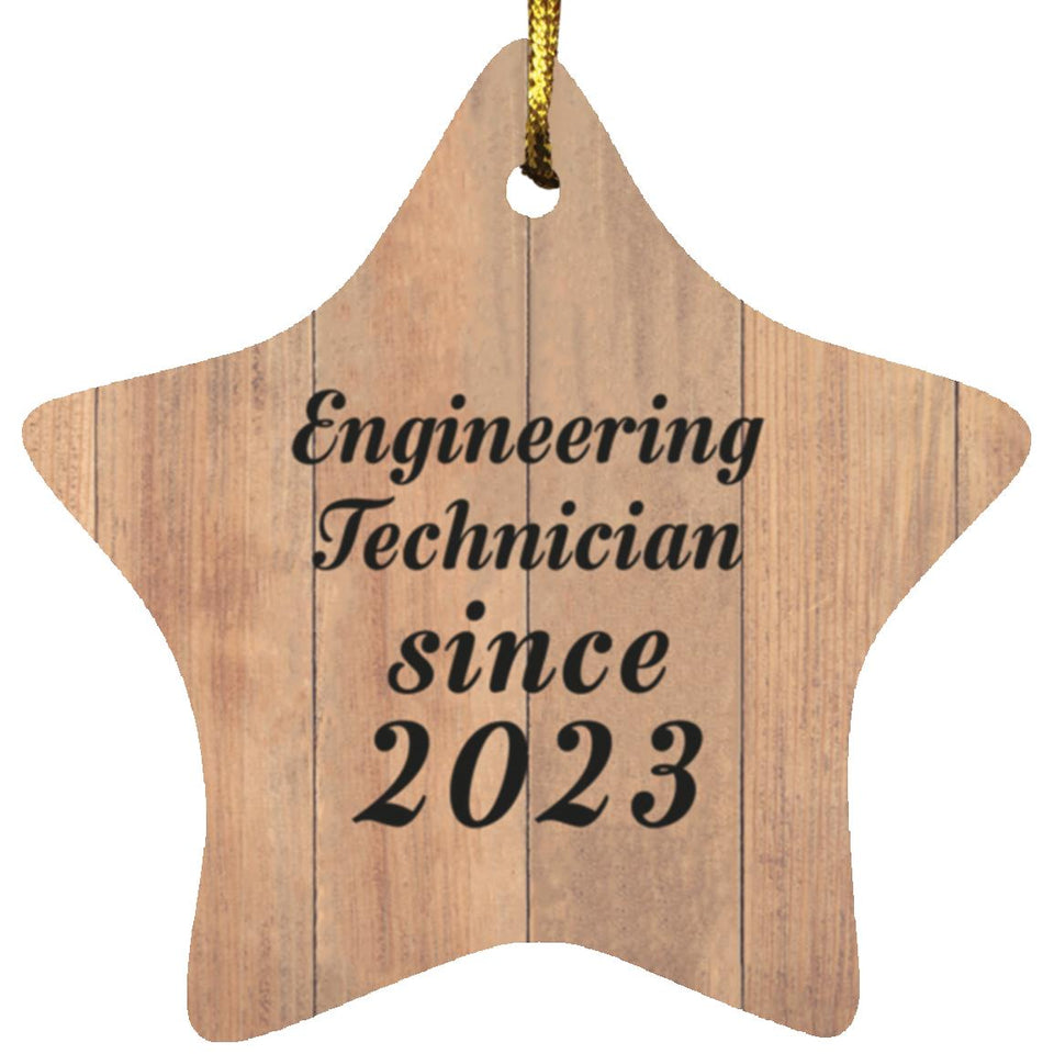 Engineering Technician Since 2023 - Star Ornament C