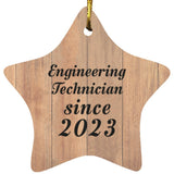 Engineering Technician Since 2023 - Star Ornament C
