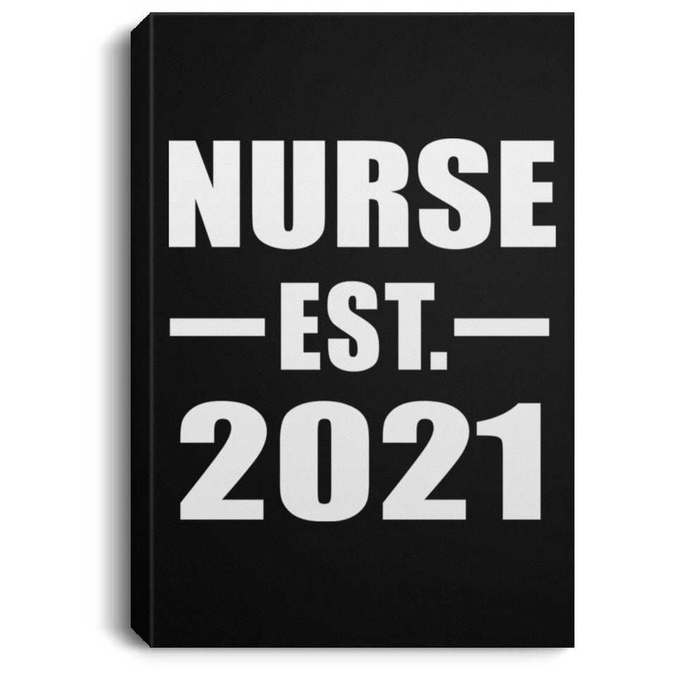 Nurse Established EST. 2021 - Canvas Portrait