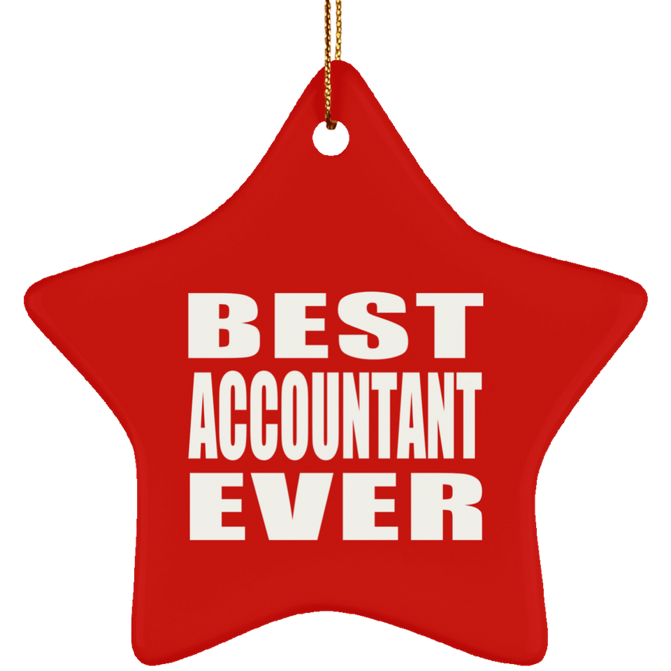 Best Accountant Ever - Star Ornament