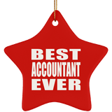 Best Accountant Ever - Star Ornament