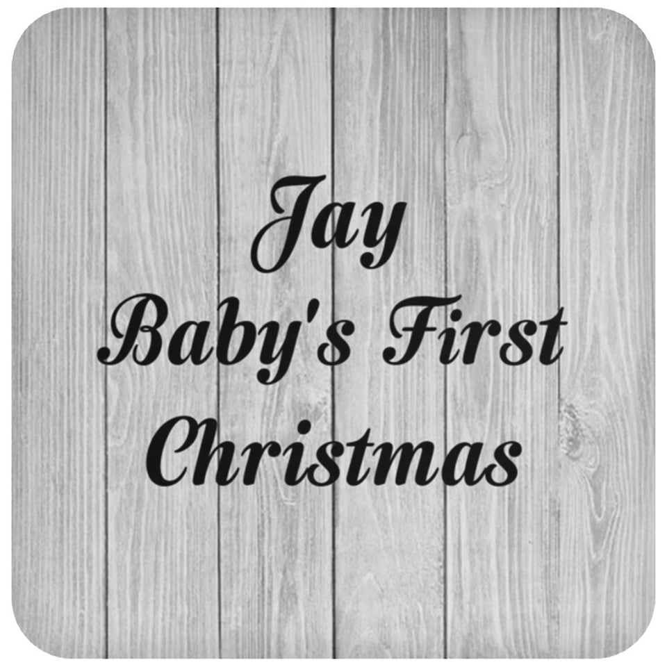 Jay Baby's First Christmas - Drink Coaster F