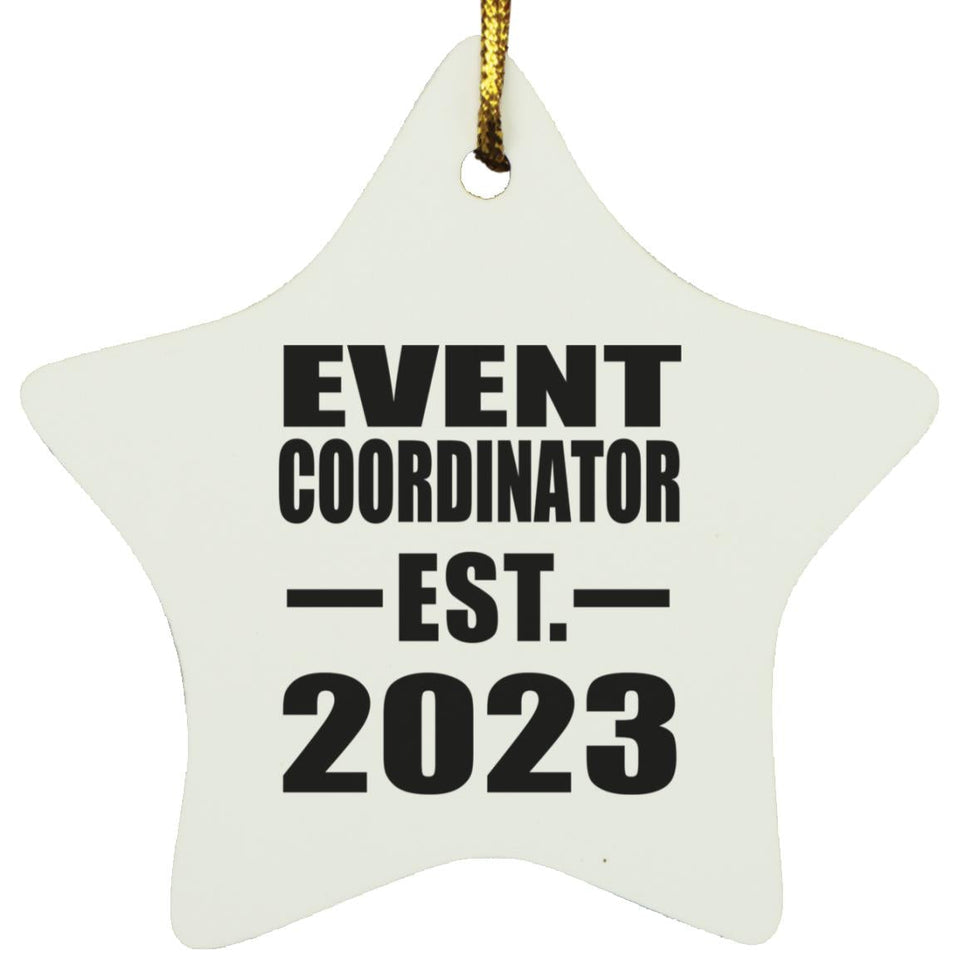 Event Coordinator Established EST. 2023 - Star Ornament