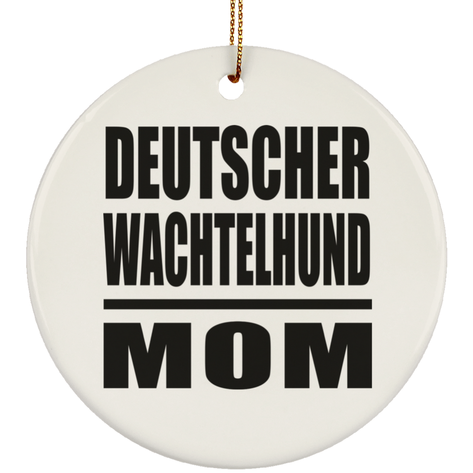 Deutscher Wachtelhund Mom - Circle Ornament