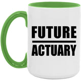 Future Actuary - 15oz Accent Mug Green