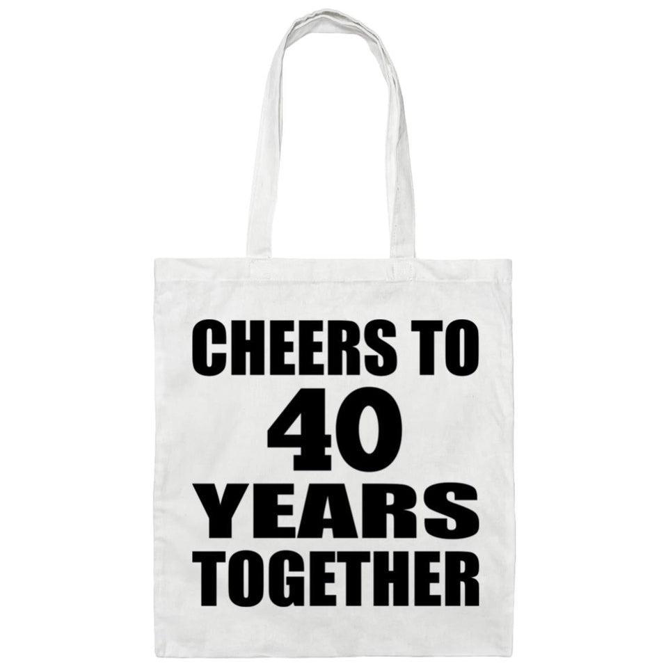 40th Anniversary Cheers To 40 Years Together - Tote Bag White
