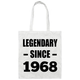 56th Birthday Legendary Since 1968 - Tote Bag White