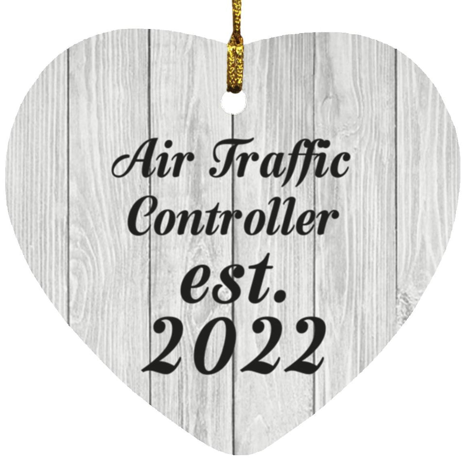 Air Traffic Controller Established Est. 2022 - Heart Ornament F