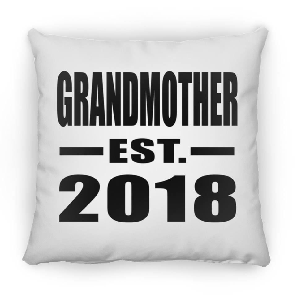 Grandmother Established EST. 2018 - Throw Pillow