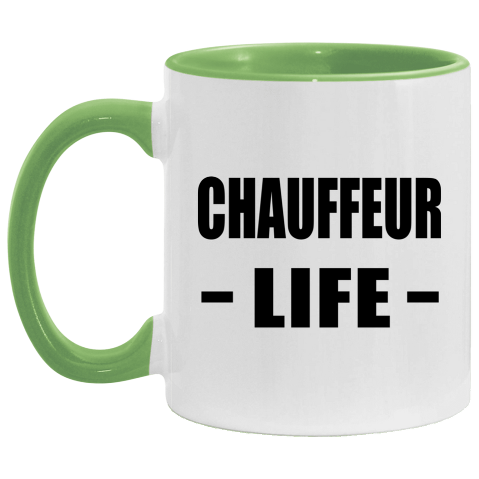 Chauffeur Life - 11oz Accent Mug Green