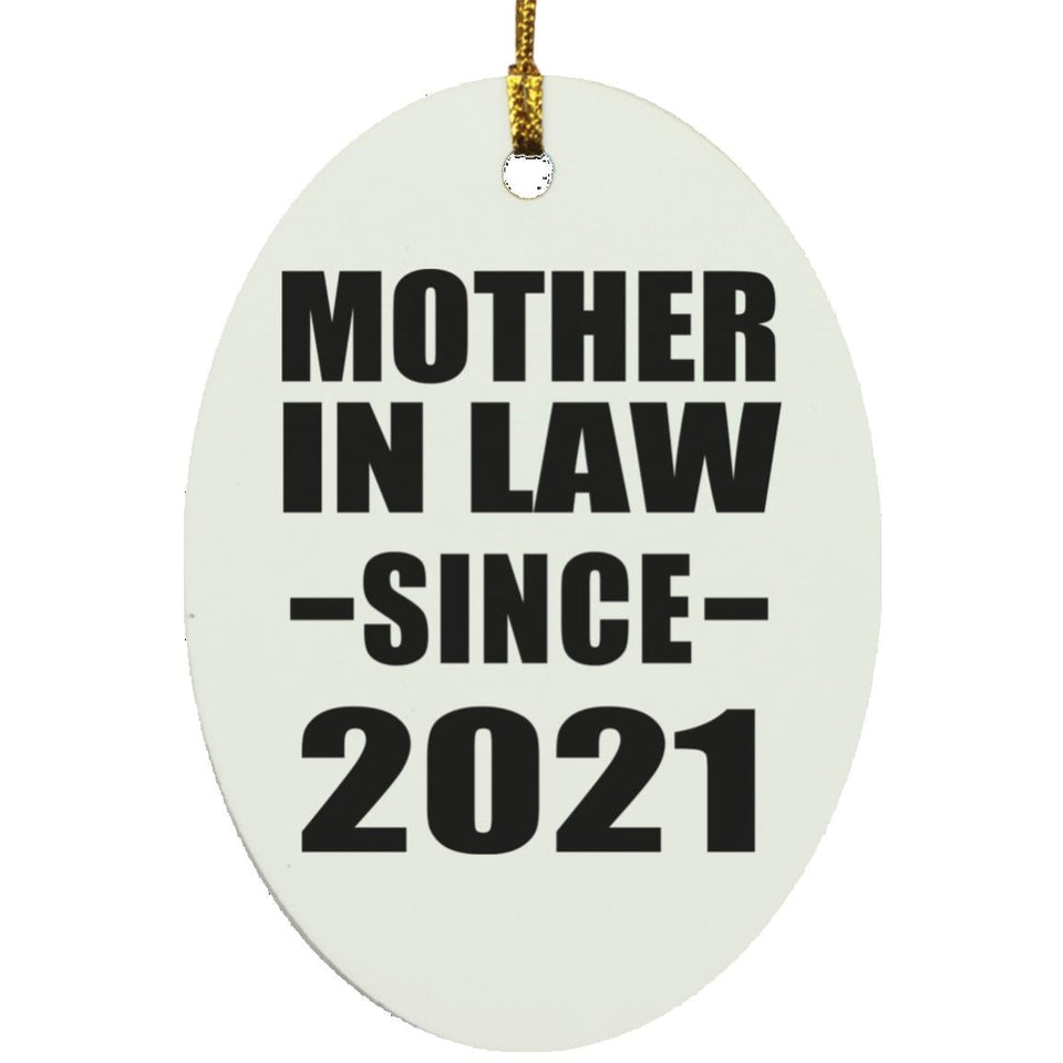 Mother In Law Since 2021 - Oval Ornament
