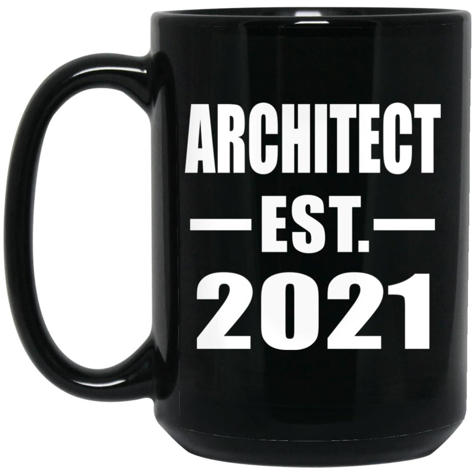 Architect Established EST. 2021 - 15oz Coffee Mug Black