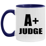 A+ Judge - 11oz Accent Mug Purple