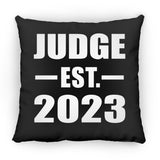 Judge Established EST. 2023 - Throw Pillow Black