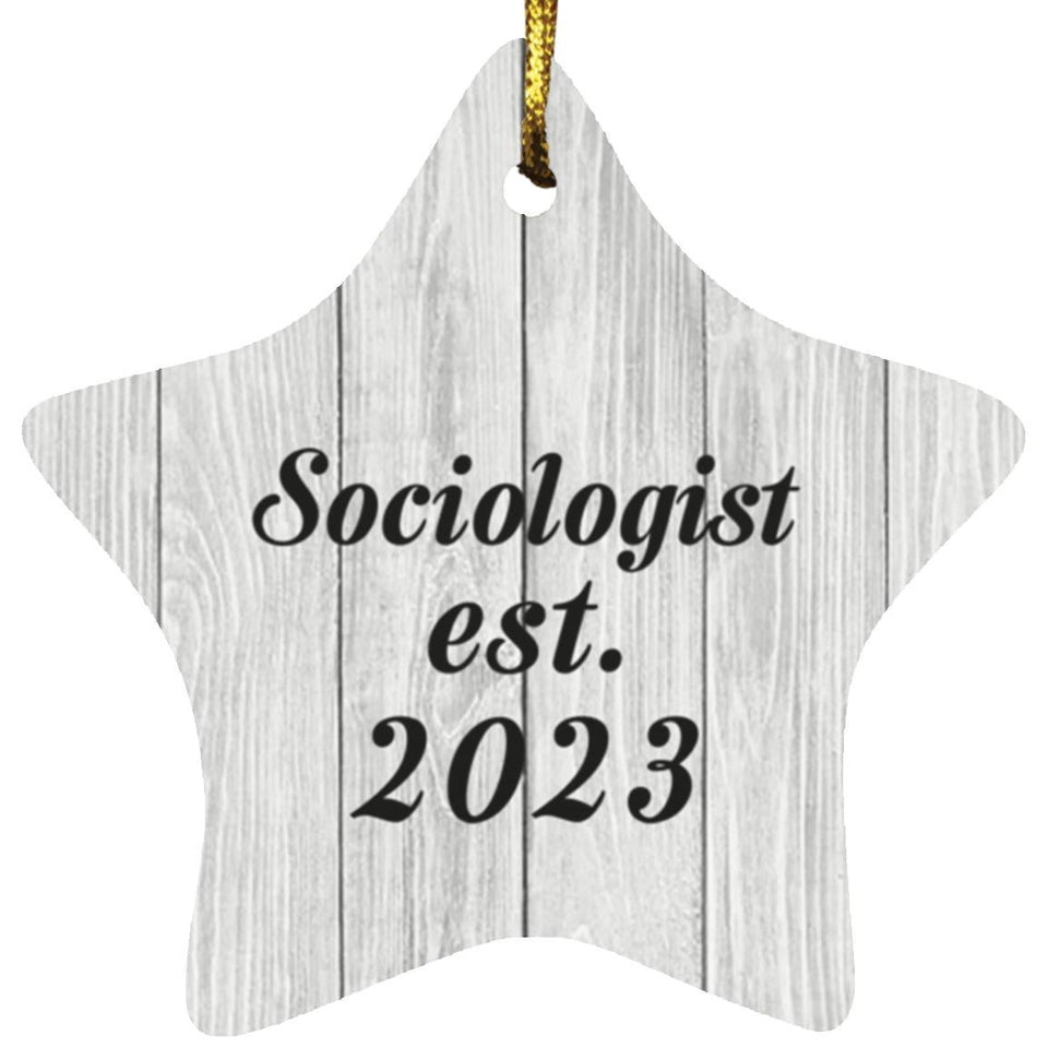 Sociologist Established Est. 2023 - Star Ornament F