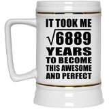 83rd Birthday Took Square Root of 6889 Years To Awesome - Beer Stein