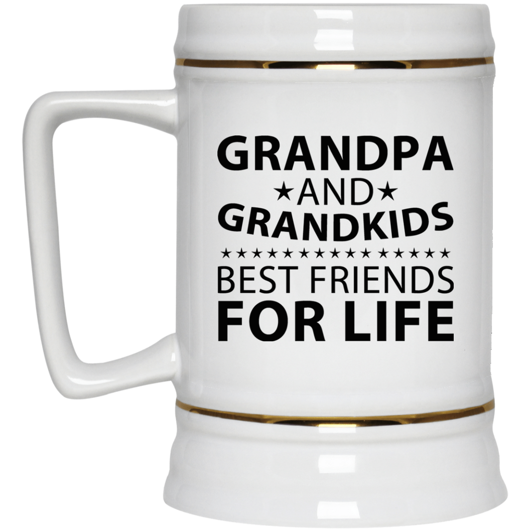 Grandpa and Grandkids, Best Friends For Life - Beer Stein