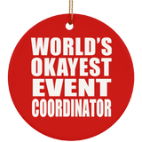 World's Okayest Event Coordinator - Circle Ornament