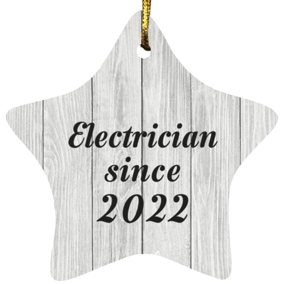 Electrician Since 2022 - Star Ornament F