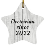 Electrician Since 2022 - Star Ornament F