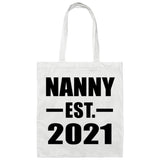 Nanny Established EST. 2021 - Tote Bag White
