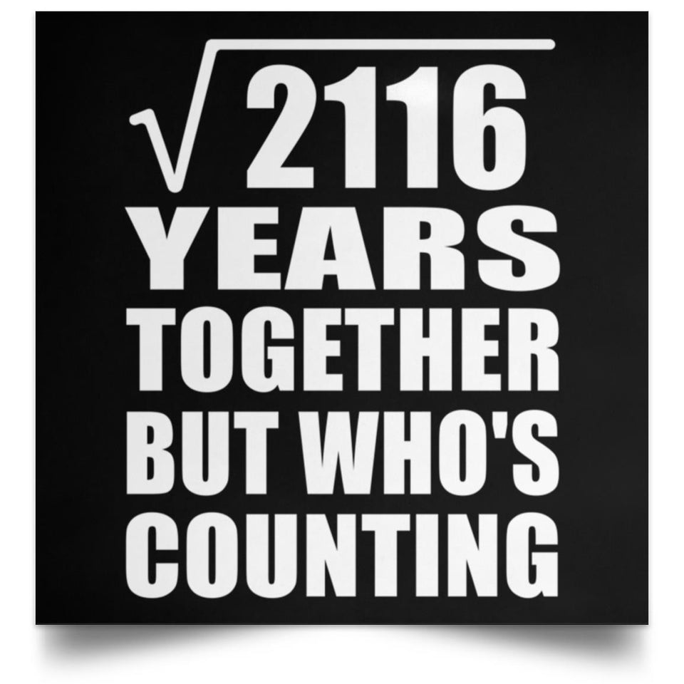 46th Anniversary Square Root of 2116 Years Who's Counting - Poster Square