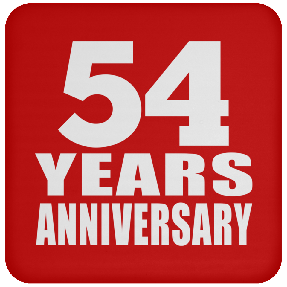 54th Anniversary 54 Years - Coaster