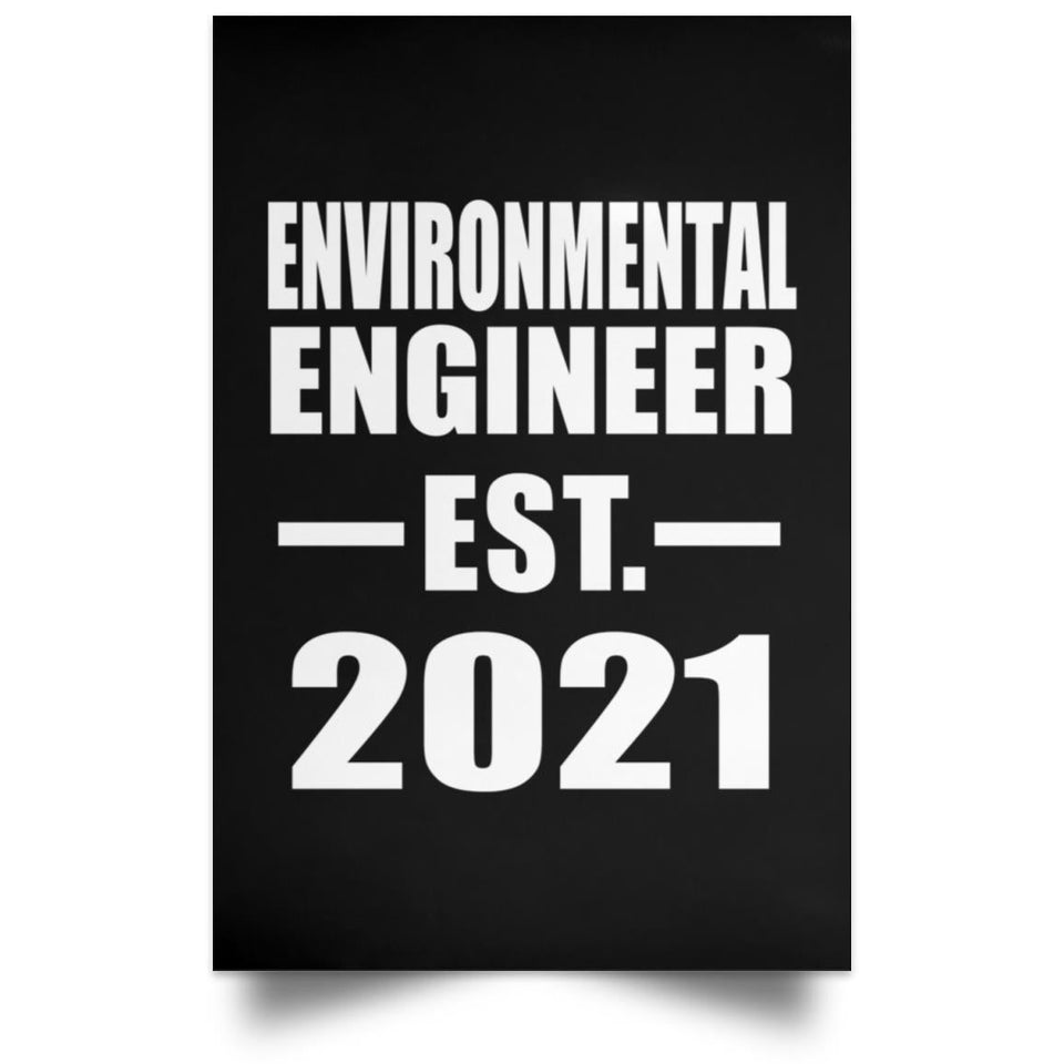 Environmental Engineer Established EST. 2021 - Poster Portrait