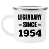 70th Birthday Legendary Since 1954 - 12oz Camping Mug