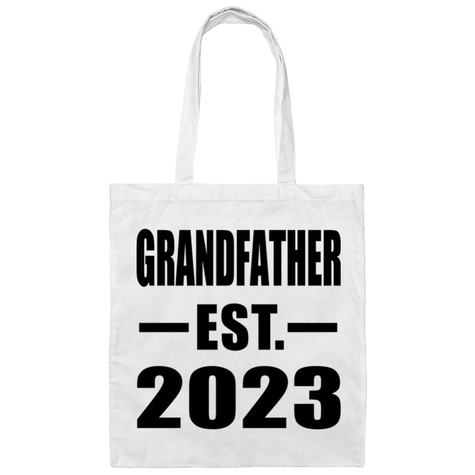 Grandfather Established EST. 2023 - Tote Bag White