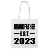 Grandfather Established EST. 2023 - Tote Bag White
