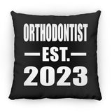 Orthodontist Established EST. 2023 - Throw Pillow Black