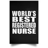 World's Best Registered Nurse - Poster Portrait