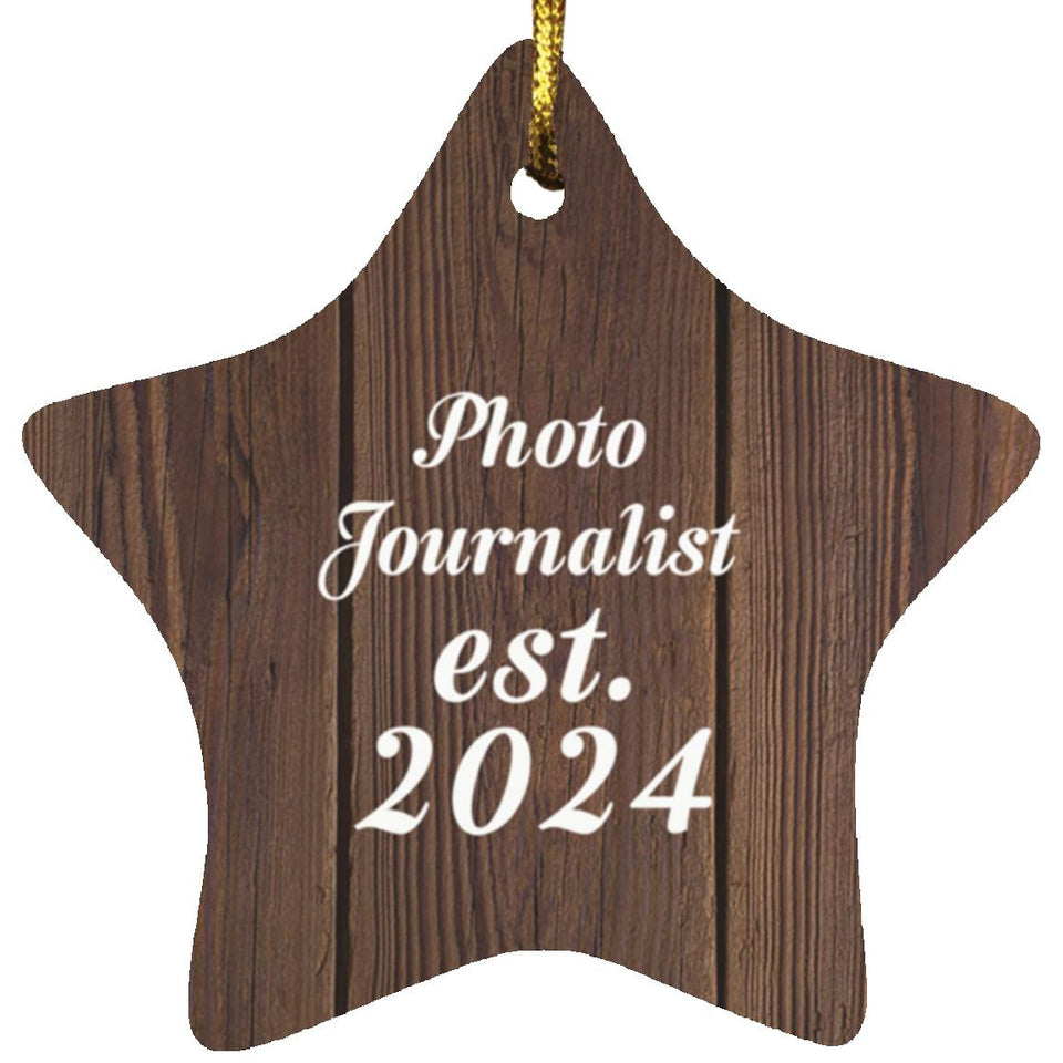 Photo Journalist Established Est. 2024 - Star Ornament D