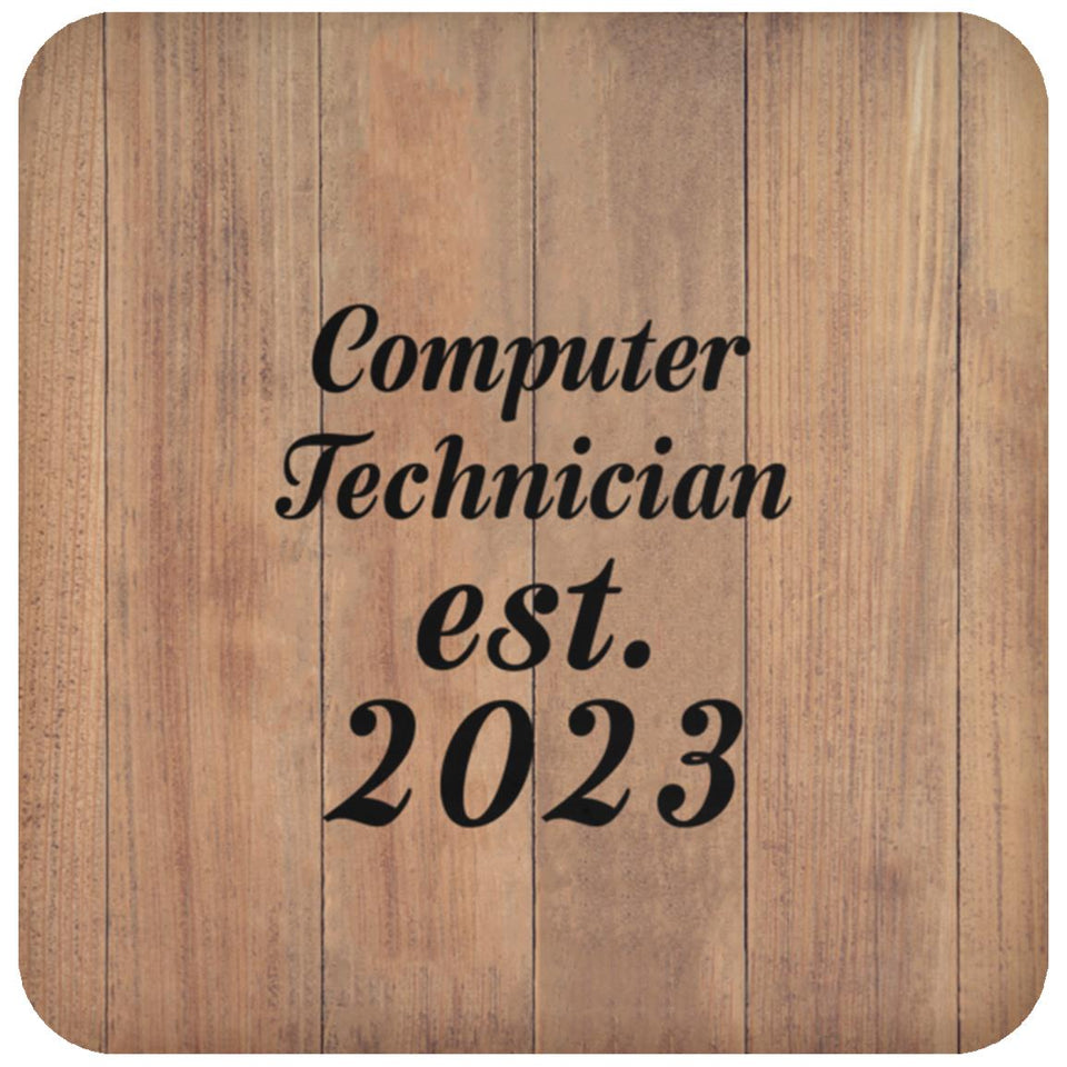 Computer Technician Established Est. 2023 - Drink Coaster C
