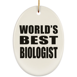 World's Best Biologist - Oval Ornament