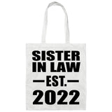 Sister In Law Established EST. 2022 - Tote Bag White