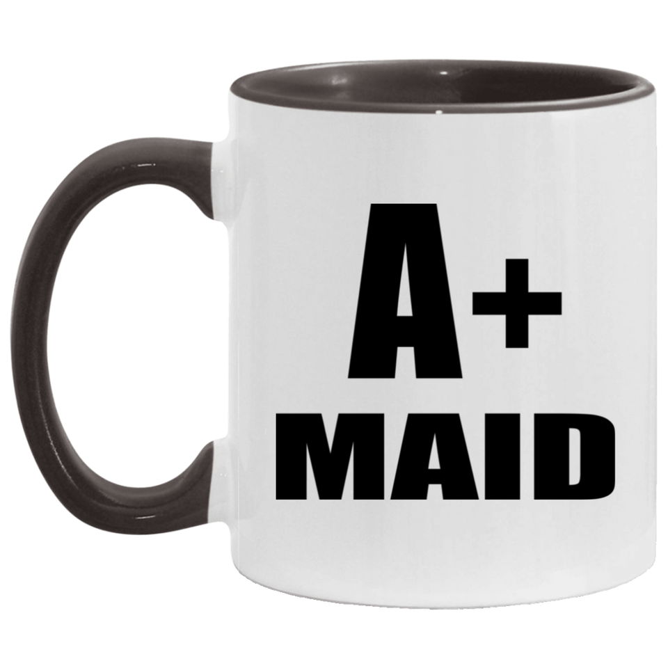 A+ Maid - 11oz Accent Mug Black