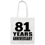 81st Anniversary 81 Years - Tote Bag White