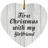 First Christmas With My Girlfriend - Heart Ornament F