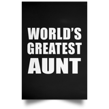 World's Greatest Aunt - Poster Portrait