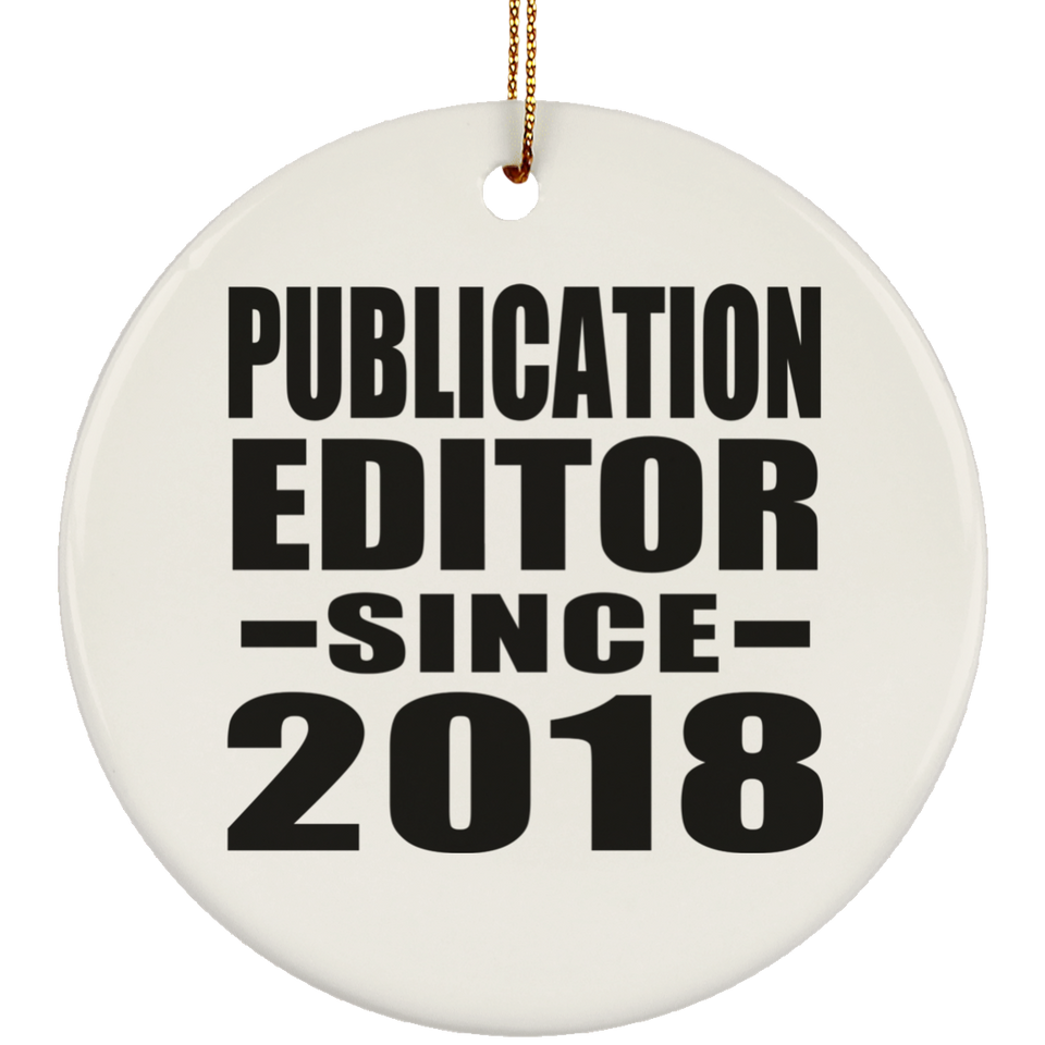 Publication Editor Since 2018 - Circle Ornament
