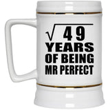 7th Anniversary Square Root of 49 Years of Mr Perfect - Beer Stein