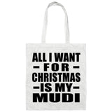 All I Want For Christmas Is My Mudi - Tote Bag White