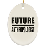 Future Anthropologist - Oval Ornament