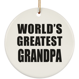 World's Greatest Grandpa - Circle Ornament