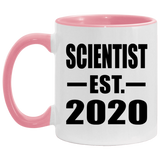 Scientist Established EST. 2020 - 11oz Accent Mug Pink