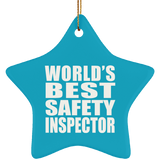 World's Best Safety Inspector - Star Ornament